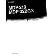 SONY MDP-210 Owner's Manual cover photo