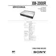 SONY XM2000R Service Manual cover photo