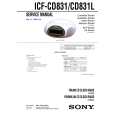 SONY ICFCD831 Service Manual cover photo