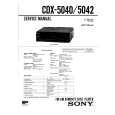 SONY CDX5040 Service Manual cover photo
