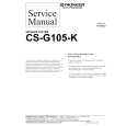 PIONEER CS-G105-K Service Manual cover photo