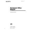 SONY CDP-CE575 Owner's Manual cover photo