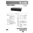 SONY TAA200 Service Manual cover photo