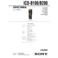 SONY ICDB100 Service Manual cover photo