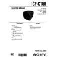 SONY ICFC160 Service Manual cover photo