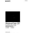 SONY KV-27XBR95S Owner's Manual cover photo