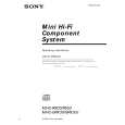 SONY MHC-R550 Owner's Manual cover photo