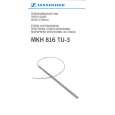 SENNHEISER MKH 816 TU-3 Owner's Manual cover photo