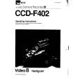SONY CCD-F402 Owner's Manual cover photo