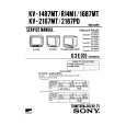 SONY KV2187PD Service Manual cover photo