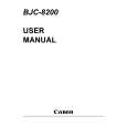 CANON BJC-8200 Owner's Manual cover photo