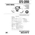 SONY CFS-2050 Owner's Manual cover photo