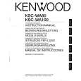 KENWOOD KSC-WA100 Owner's Manual cover photo