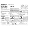 PIONEER DVR-106 Owner's Manual cover photo