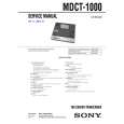 SONY MDCT1000 Service Manual cover photo