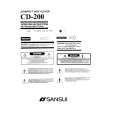 SANSUI CD-200 Owner's Manual cover photo