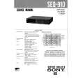 SONY SEQ910 Service Manual cover photo