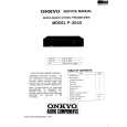 ONKYO P3030 Service Manual cover photo