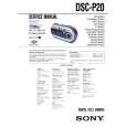 SONY DSCP20 Service Manual cover photo