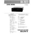 SONY XR7077 Service Manual cover photo