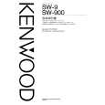 KENWOOD SW-9 Owner's Manual cover photo