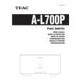 TEAC A-L700P Owner's Manual cover photo