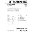 SONY LBTXGR600 Service Manual cover photo