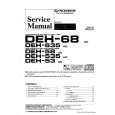 PIONEER DEH635UC Service Manual cover photo