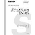 TOSHIBA SD100X Service Manual cover photo