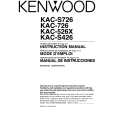 KENWOOD KACS426 Owner's Manual cover photo