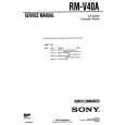 SONY RMV40A Service Manual cover photo