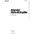 SONY TAAV621 Owner's Manual cover photo