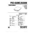 SONY PRD650MC Service Manual cover photo
