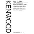 KENWOOD GE900W Owner's Manual cover photo
