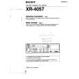 SONY XR-4057 Owner's Manual cover photo