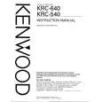KENWOOD KRC640 Owner's Manual cover photo