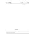 SONY KV27XSB Service Manual cover photo