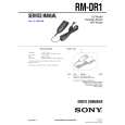 SONY RMDR1 Service Manual cover photo