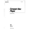 SONY CDP-211 Owner's Manual cover photo