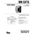 SONY WM-SXF16 Service Manual cover photo