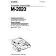 SONY M-2020 Owner's Manual cover photo