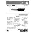 SONY XR7450 Service Manual cover photo