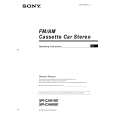 SONY XRCA600X Owner's Manual cover photo
