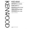 KENWOOD KGC6042 Owner's Manual cover photo