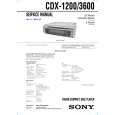 SONY CDX-1200 Owner's Manual cover photo