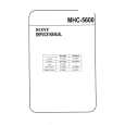 SONY MHC5600 Service Manual cover photo