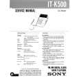 SONY ITK500 Service Manual cover photo