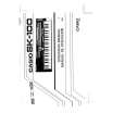 CASIO SK100 Owner's Manual cover photo