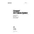SONY XO-D301 Owner's Manual cover photo