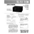 SONY TC717 Service Manual cover photo